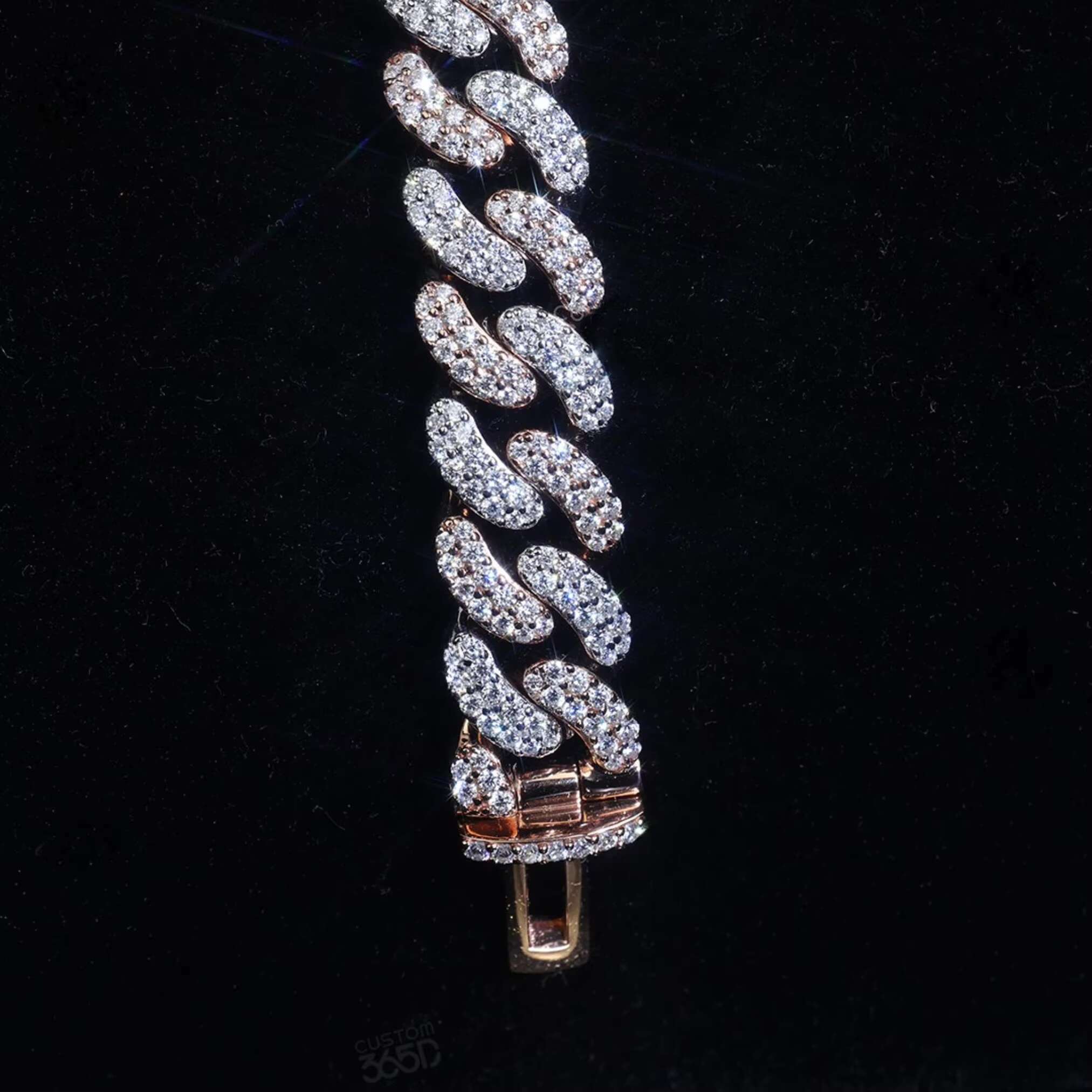 Custom Name Lock Bracelet for Men Personalized 925 Sterling Silver Iced Cuban Link Moissanite Diamond Gold Plated Wedding Gift