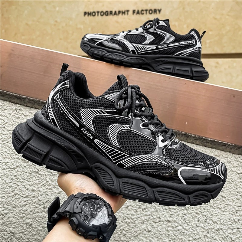Womens Mens designer Casual Shoe Sneaker Light Grey Blue leather black pink Nylon Printed Platform for Men