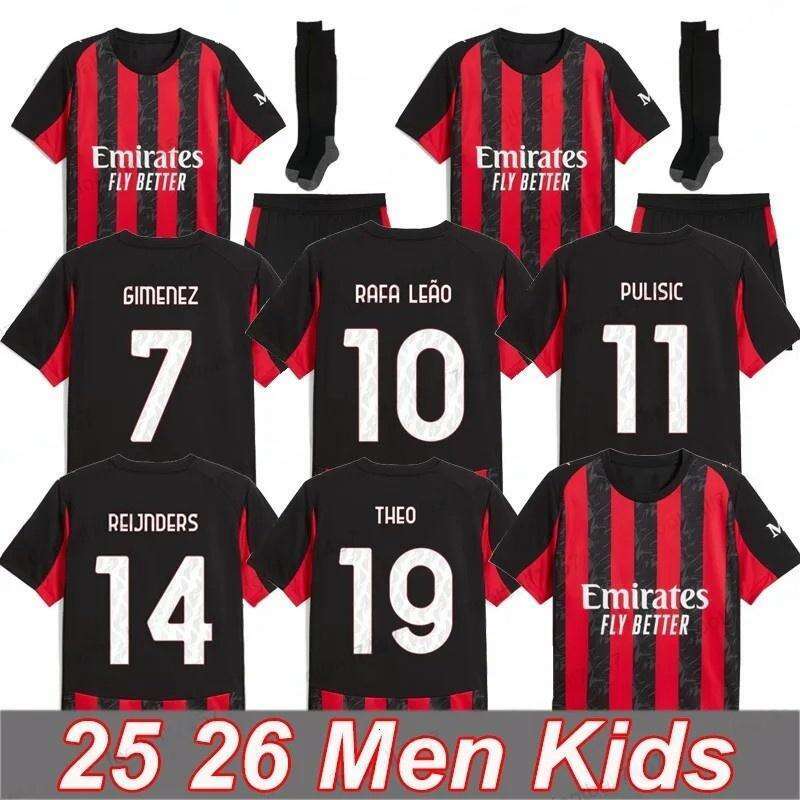 25 26 REIJNDERS MODRIC soccer jerseys s ESTUPINAN RAFA LEAO GIMENEZ football shirt fourth 4th men kids kit uniforms 2025 JOAO FELIX PULISIC LOFTUS-CHEEK THEO