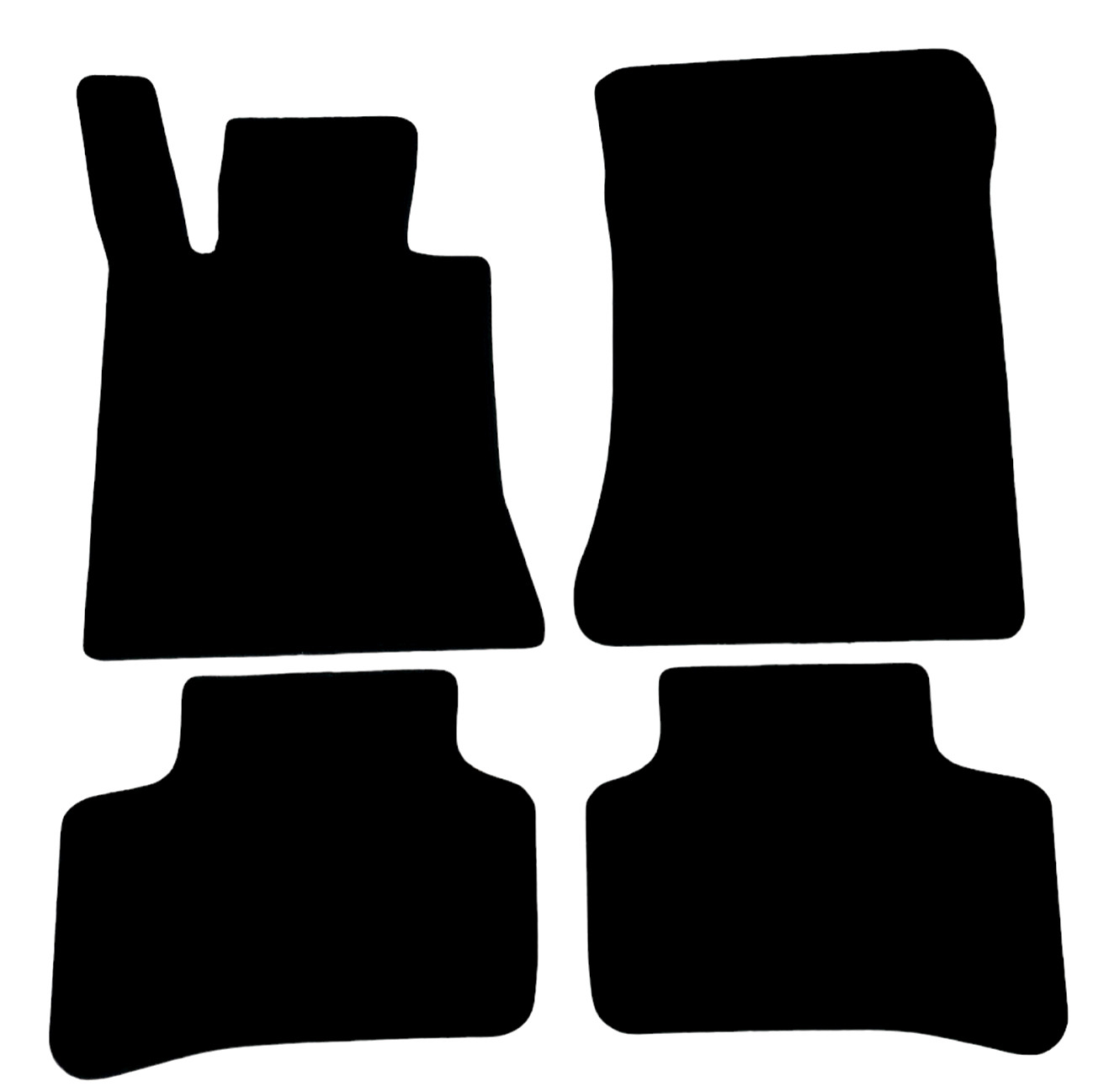 Car Floor Mats Velour For Mercedes GLK Waterproof Black Car Rugs Auto Liners New