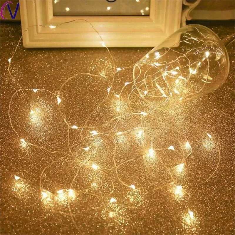 20m USB LED String Lights Fairy String Lights Warm White LED String Lights for Christmas Wedding Party Home Holiday Decoration XJ250710