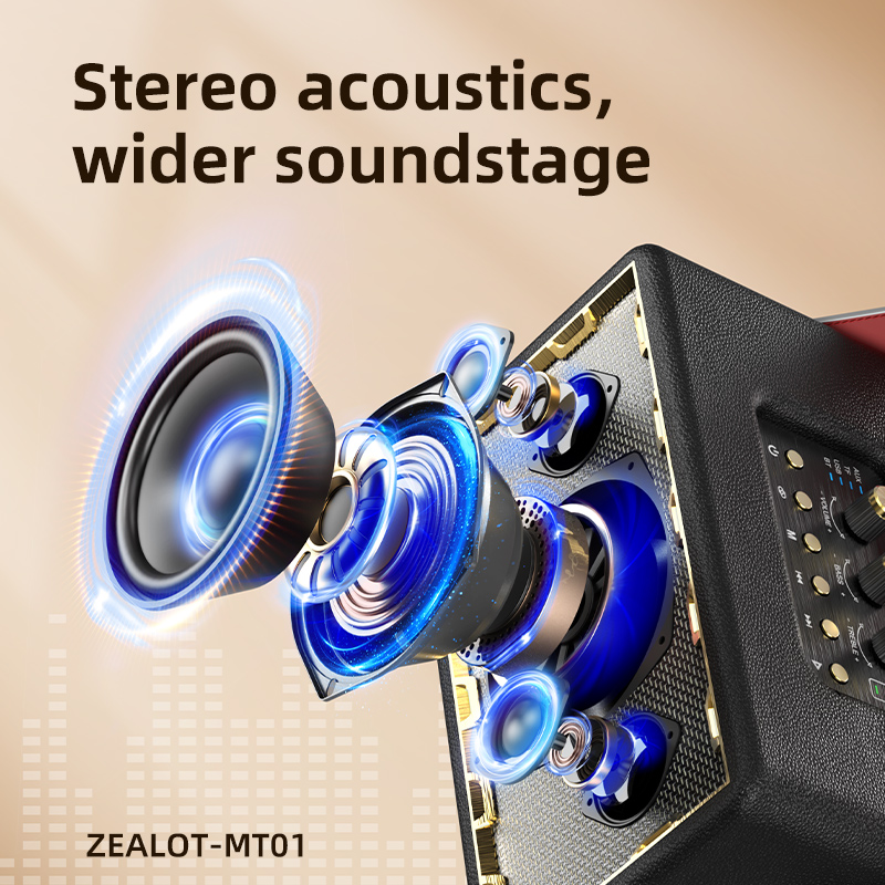 MT01 Portable Wireless Bluetooth Speaker 12 Hours Playtime with Detachable Carry Strap