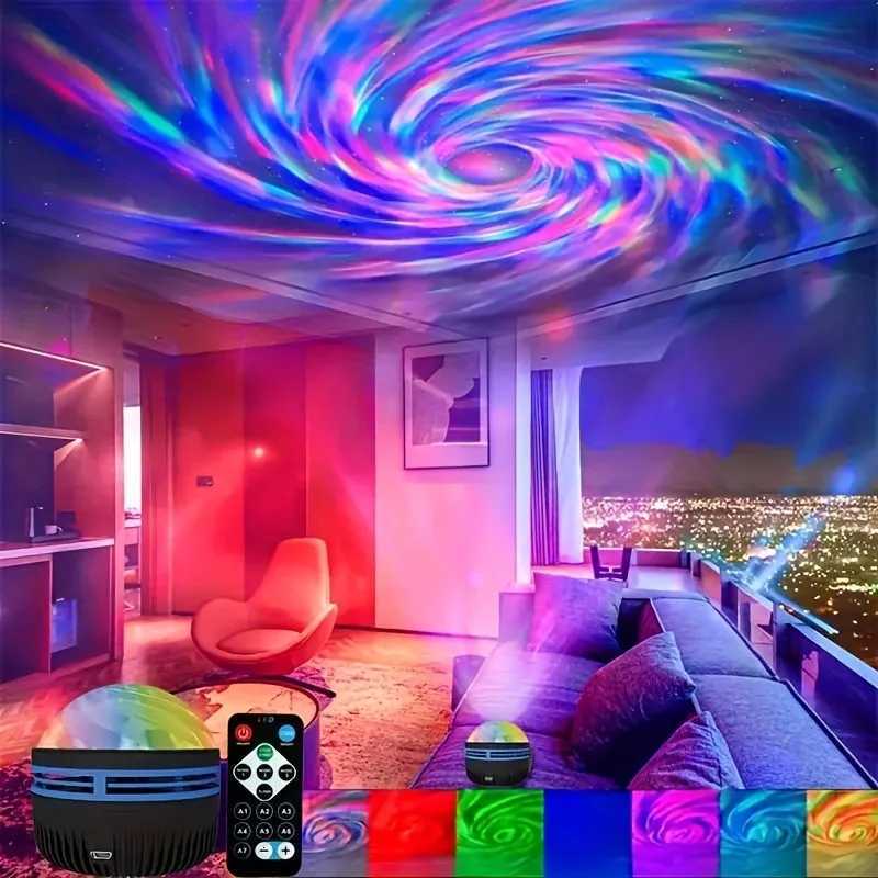 Northern Lights Starry Sky Projector LED Night Light with Remote Control USB A variety of styles for Home Bedroom Party Decor XJ250710
