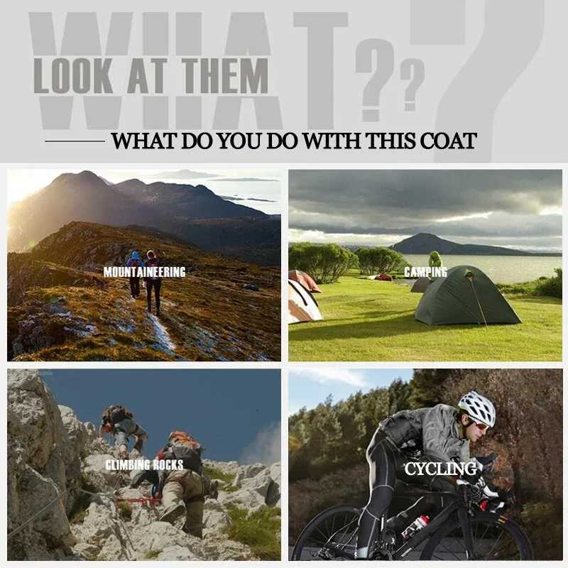 100% Cotton Waterproof Quick Dry Camping Windbreaker Trekking Fishing Rain Coat Outdoor Anti UV Clothes W250711