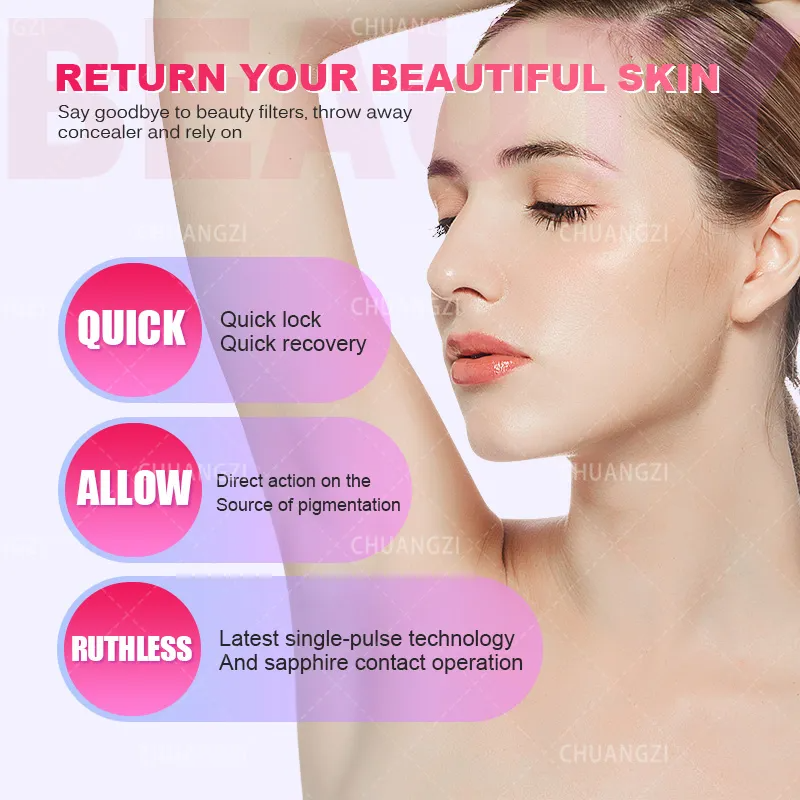 IPL OPT Beauty Machine For Salon Spa Permanent Hair Removal and Skin Rejuvenation With Three Wavelengths For Hair Removal