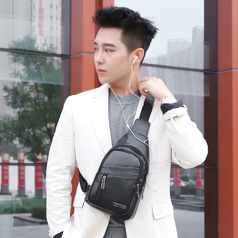 Designer Luxury bag bag Men's Chest Bag Casual Bag New Men's Chest Phone Bag Simple Versatile Shoulder Bag Lightweight PU Crossbody Small Ba
