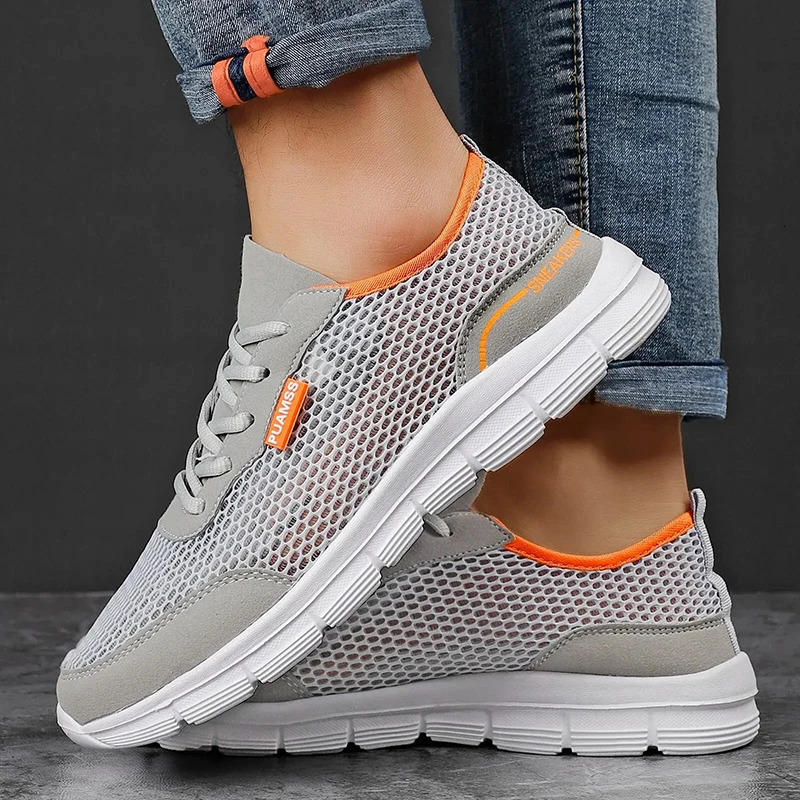 Summer Casual Shoes Men Sneakers 2024 Flats Men Shoes Breathable Plus Size Outdoor Tenis Masculino Zapatillas Hombre 250716