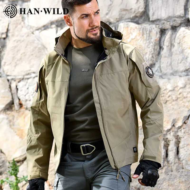 100% Cotton Tactical Field Jacket Hiking Jacket with Hood Waterproof Outdoor Hunting Airsoft Paintball Jacket Camping Coat W250711