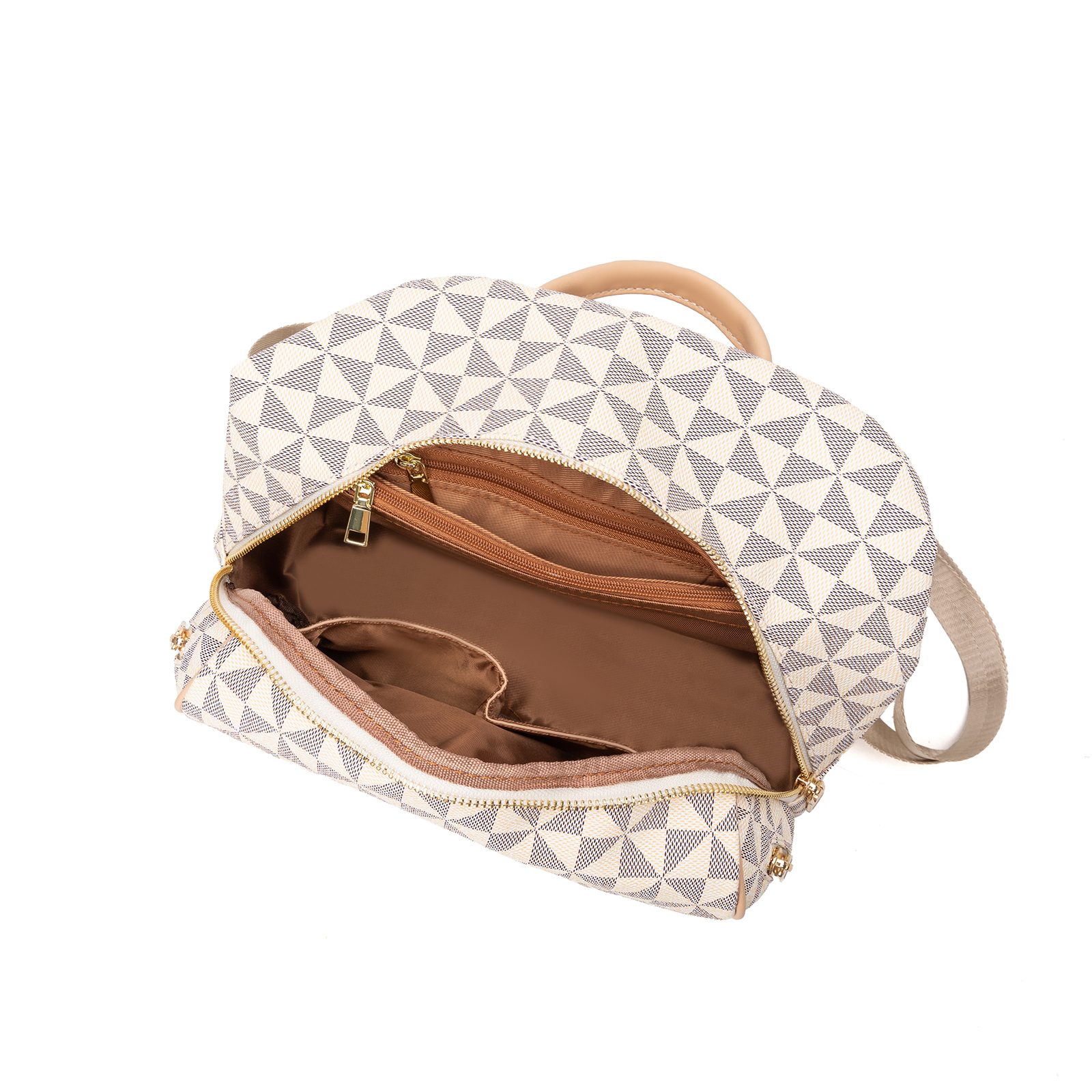 Large Capacity New backpack with fashionable retro print and large capacity outdoor travel backpack for woman