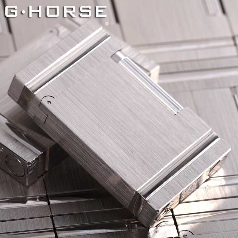 Shenjun's loud-sounding lighter for men, made of pure copper, with a milled-out steel body, refillable, retro, ultra-thin, and featuring a flint 