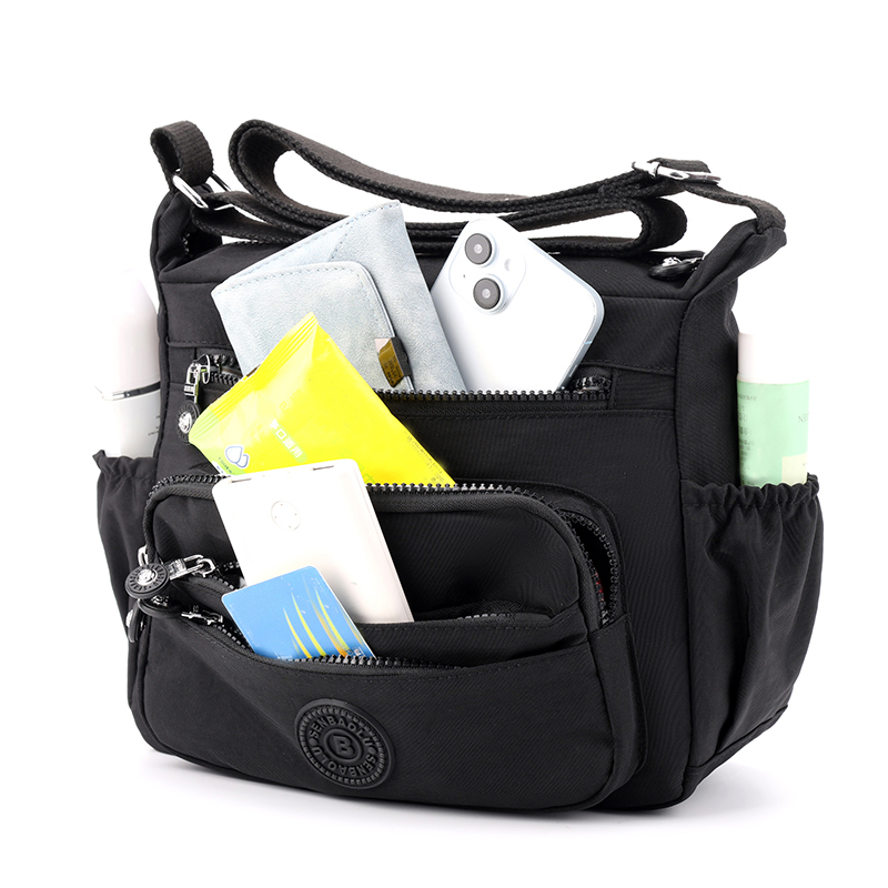 Multi-pocket large-capacity shoulder bag - convenient bag for daily travel - bag for organizing miscellaneous items