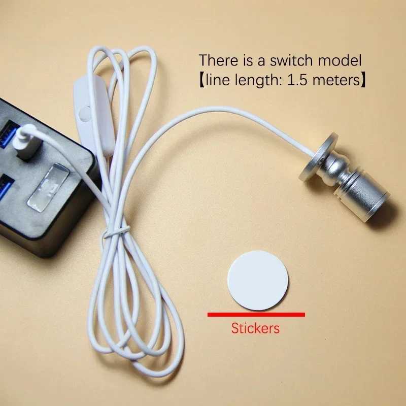 Mini USB Powered LED Cabinet Spotlight DC 5V Jewelry Shelf Lamp Counter Closet Display Ceiling Lights With Switch XJ250710