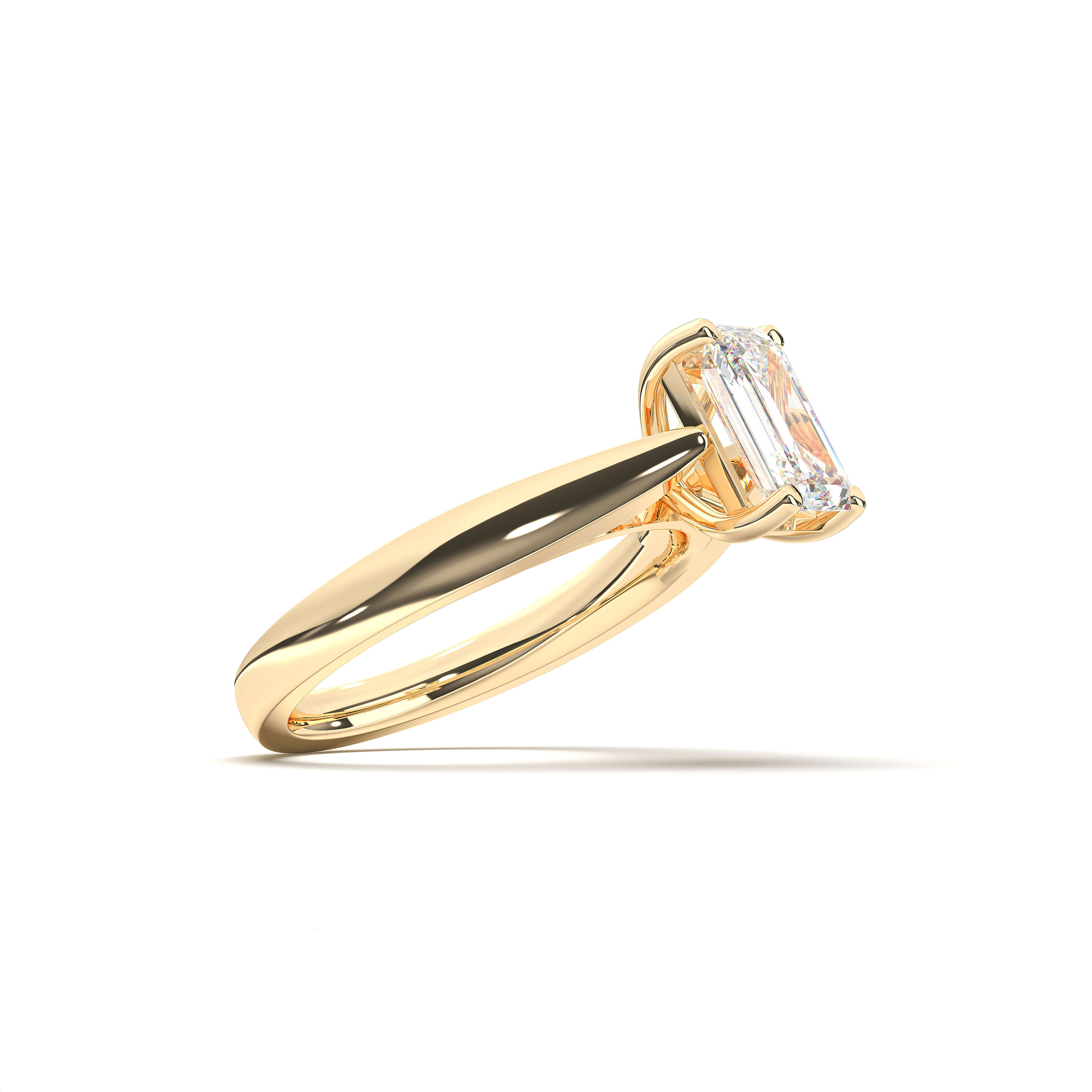 Elegant 1.00Ct to 6.00Ct Oval Shape Lab-Created Diamond Moissanite Solitaire Ring in Gold Silver Wholesale OEM