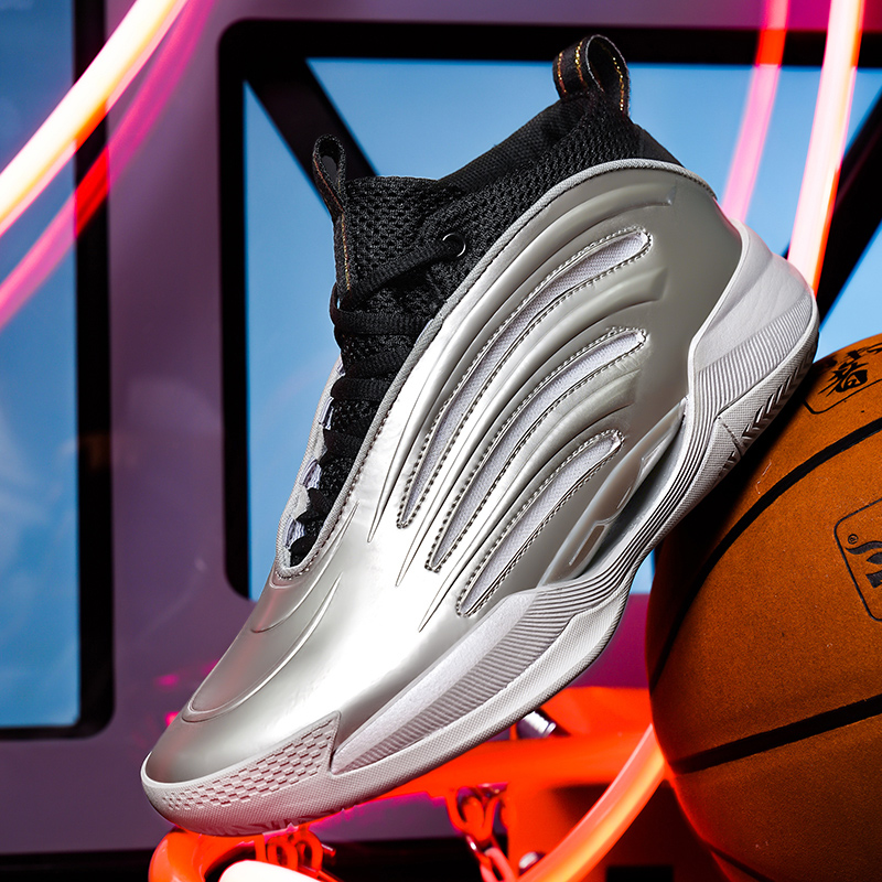High-quality Basketball Shoes Men Fashion Hip-hop Sneakers Women High Street Sports Shoes Leather Non-slip Training Shoes 36-45