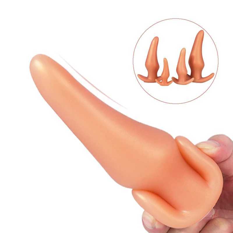 Soft Anal Plugs Liquid Silicone 35-78mm Buttplug Gay Mens Prostate Massage Butt Plug Anal Dilation Training Comfortable To Wear