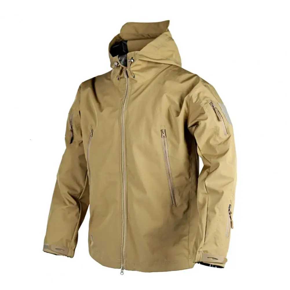 Men Jackets Military Field Windbreaker Men Waterproof Coat Hoodie Men Hunting Army Zipper Hooded Jacket Outerwear W250711
