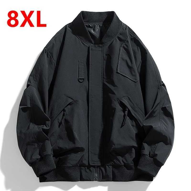 30kg 7XL Mens Pocket Loose Fashion Brand Coat Spring Autumn Plus Size Jacket 5XL 6XL Bomber Jacket Workwear Jacket W250711