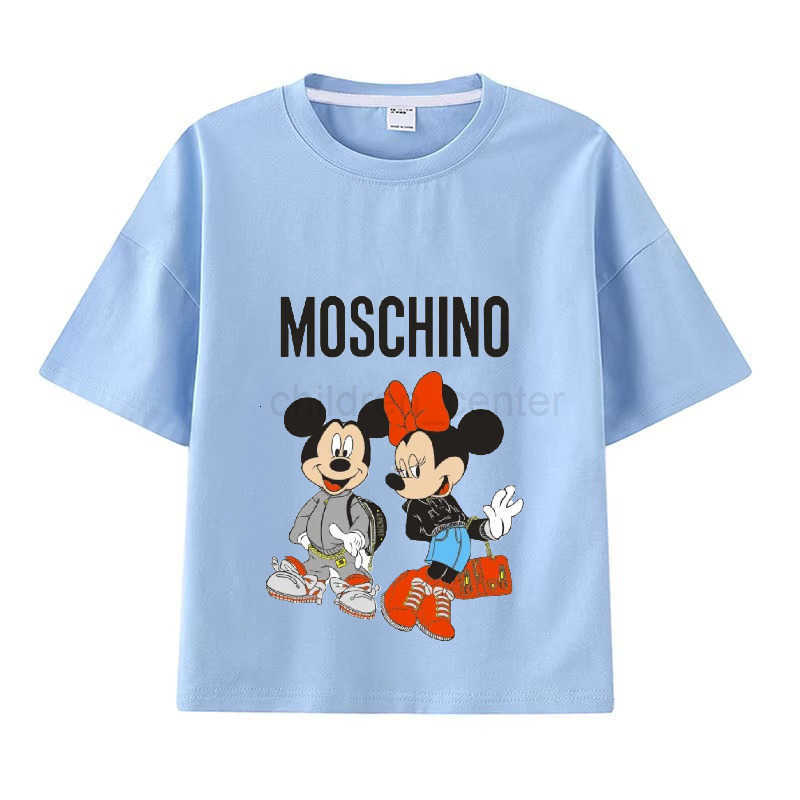 DISNEY New Kawaii Lilo Stitch Cartoon T Shirt Children Kids Stitch Cute Manga T-shirt Y2k Graphic Tshirt Girl Boy Top Tees Lilo Stitch W250711