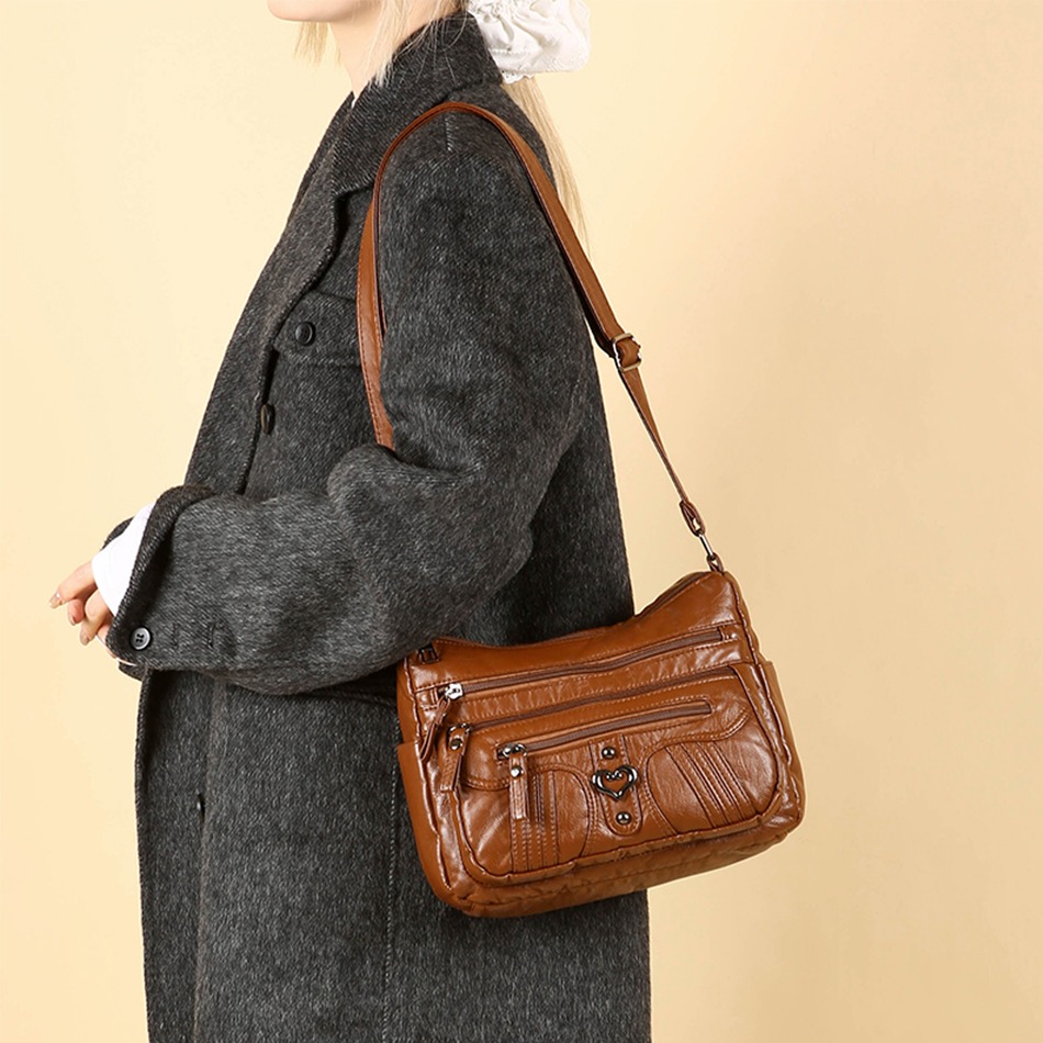 Multiple Pockets Purses and Handbags Ladies Shoulder Crossbody Bags for Women Luxury Handbag Women Bags Designer Sac A Main 2025