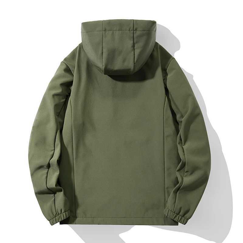 Gorasion New Mens Winter Outdoor Windbreaker Fashion Hooded Jacket Sports Mountaineering Suit Texturing Mens Casual Coat W250711