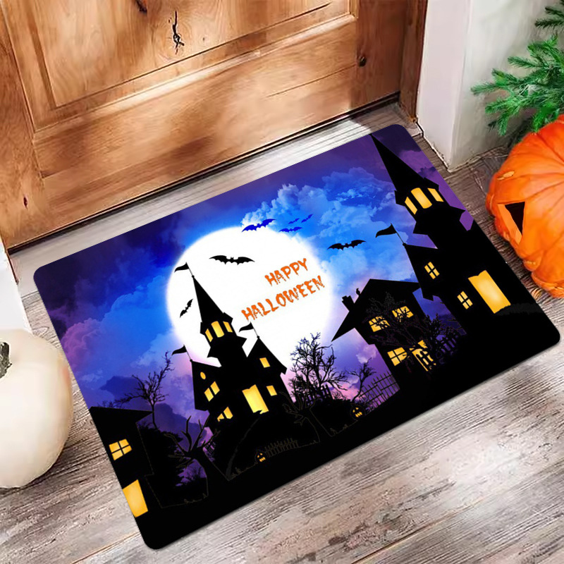 VIKAMA Halloween Door Mat - Ideal for Home Entrance and Bathroom, Anti - Slip and Durable for Spooky Festivities