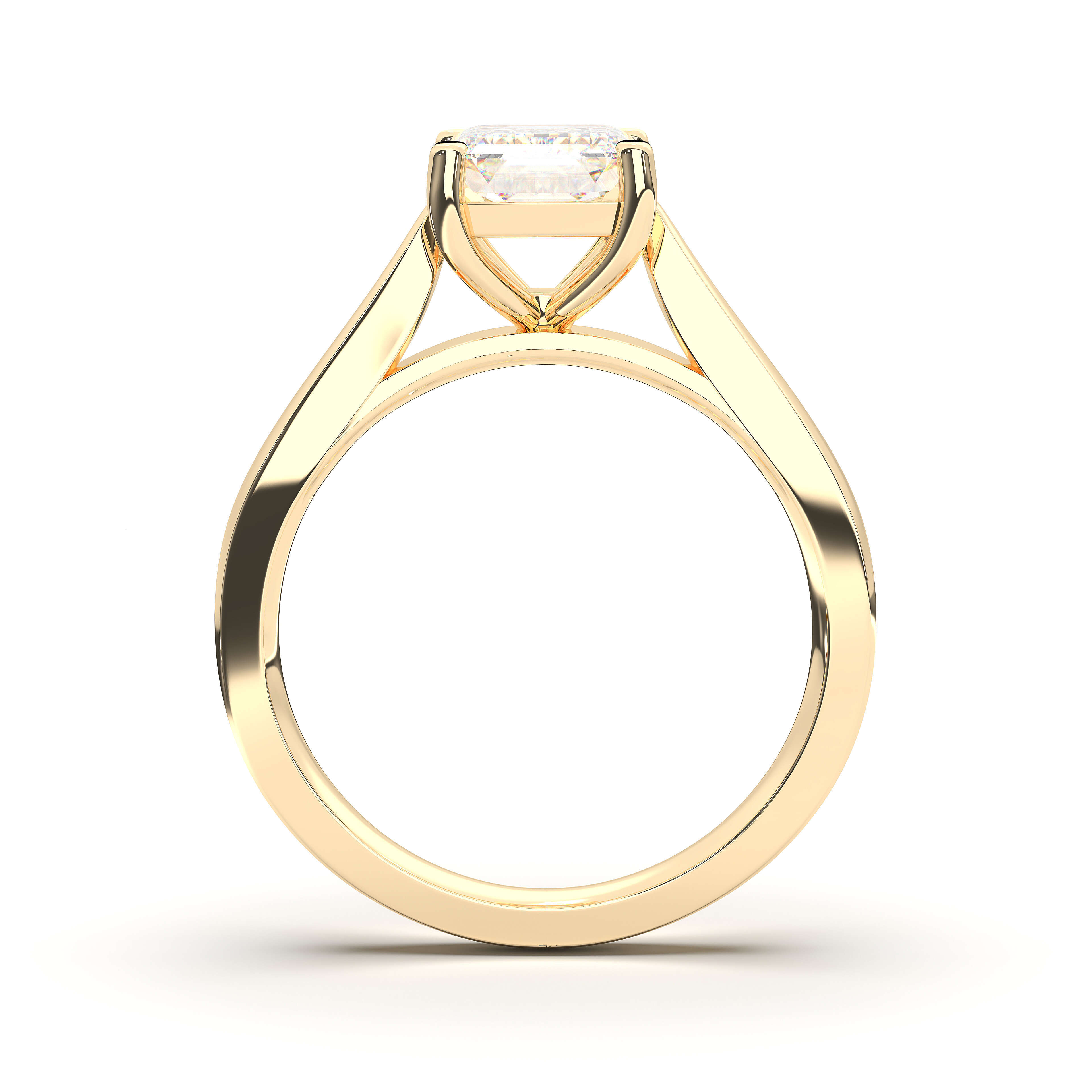 Elegant 1.00Ct to 6.00Ct Oval Shape Lab-Created Diamond Moissanite Solitaire Ring in Gold Silver Wholesale OEM