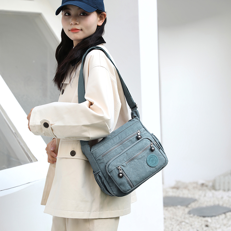 Multi-pocket large-capacity nylon women's bag - casual mom bag - convenient single-shoulder crossbody bag