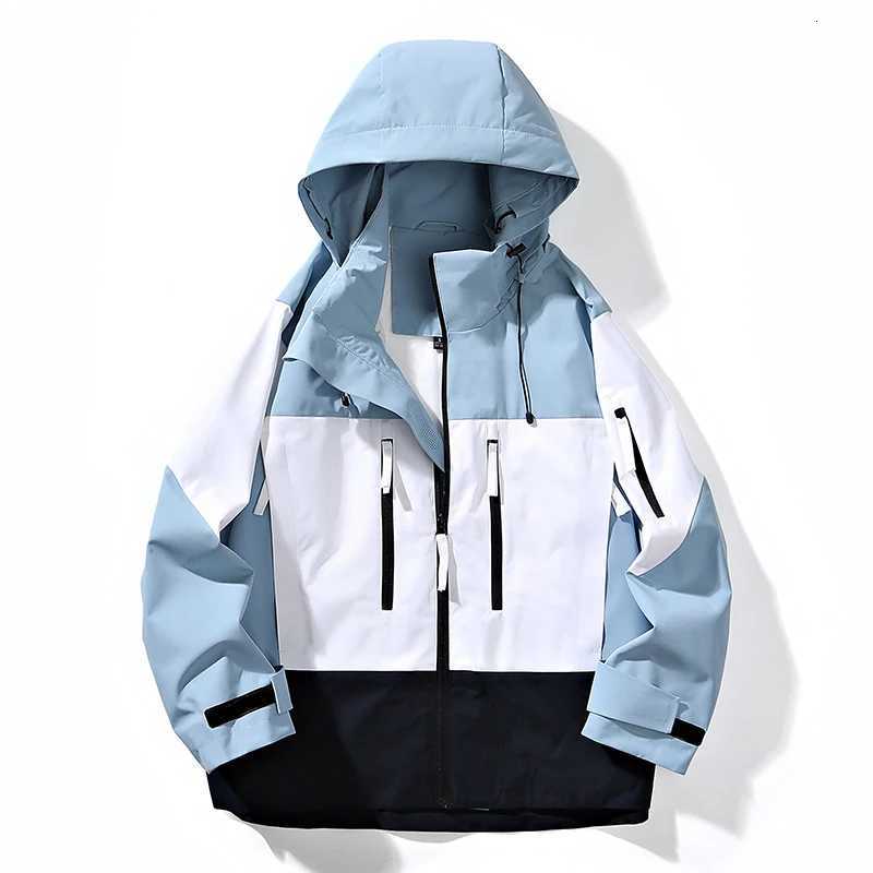 Outdoor Men Women Hiking Windbreaker Jacket Spring Autumn Breathable Waterproof Trekking Climbing Mountain Clothing W250711