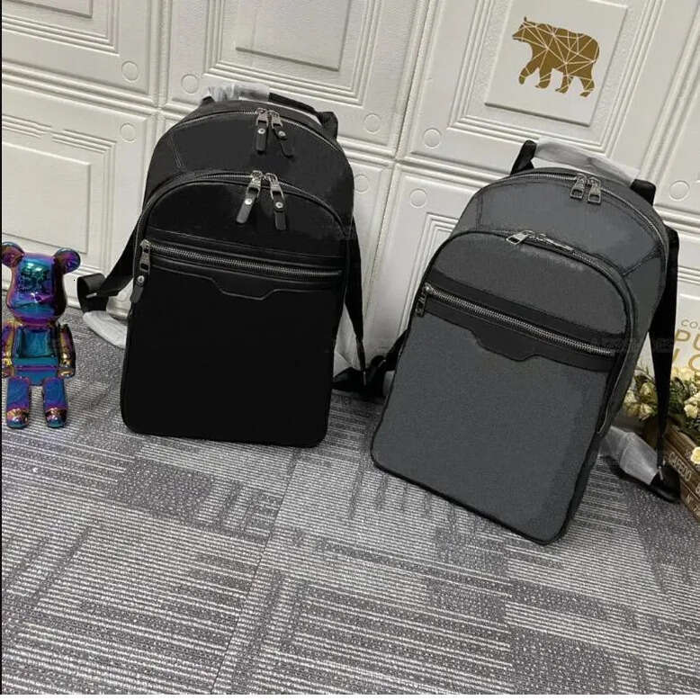 Backpack plaid Graphite Canvas fashion designer mens Black Travel bags Genuine Leather Messenger bag sports capacity backpack handbag shoulder bag crossbody