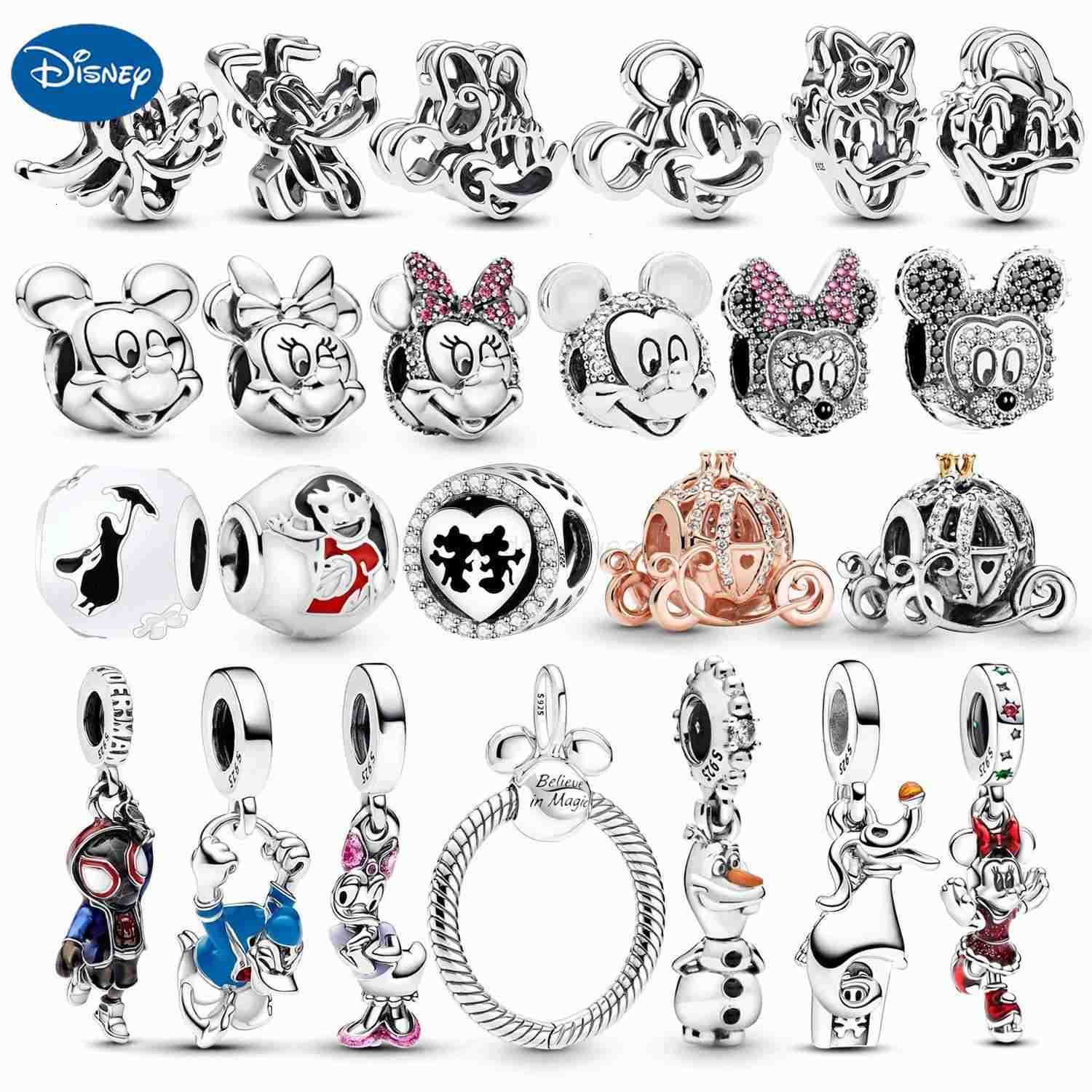 Disney 2025 New MINISO Mickey Minnie Donald Duck Series Charm Beads for Women Jewelry Making fit Original Pan Charms Bracelet Gift DIY W20250711