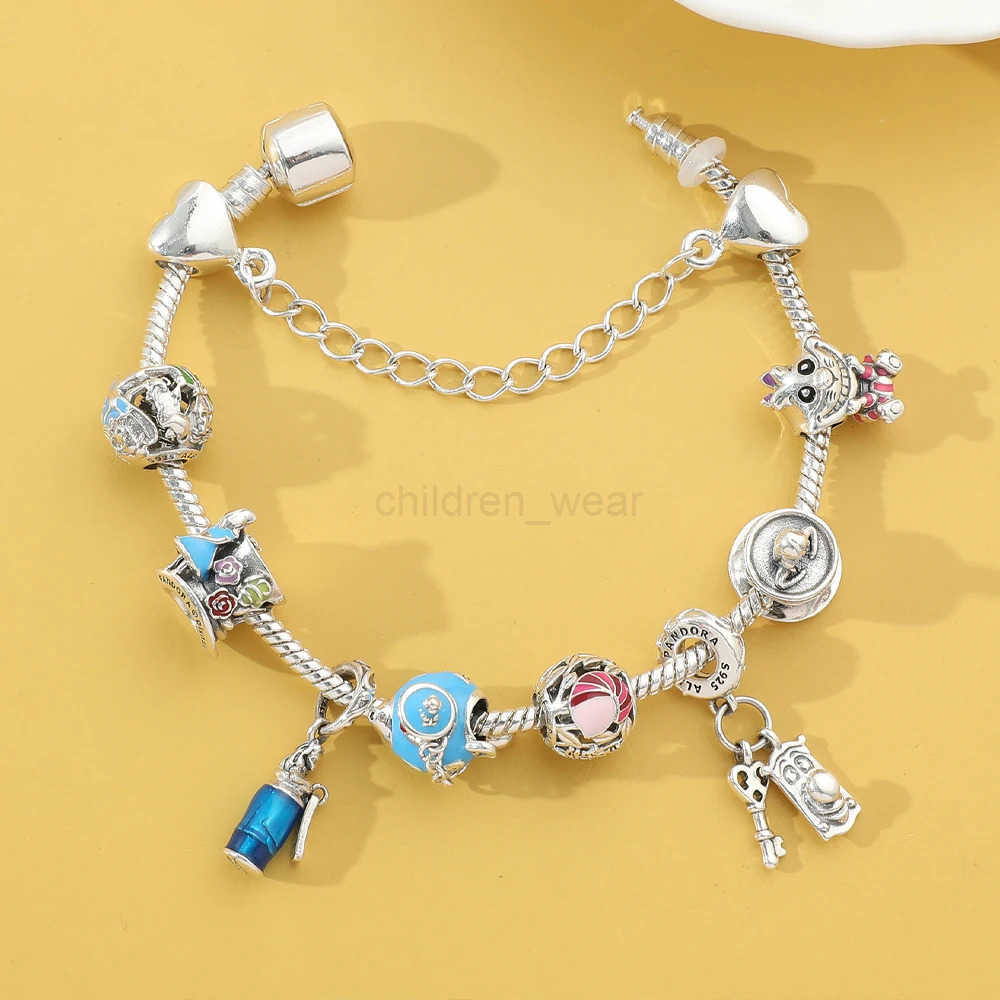 Disney Charms Crystal Beads Bracelet Marvel Superhero Pendant Bangle Star Wars Bracelet Women Jewelry Accessories for Fans Gifts W20250711