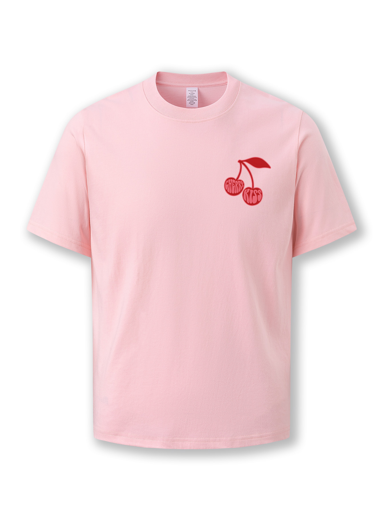 T-shirt women's summer round neck shirt 2025 new loose wild cotton T casual fruit strawberry printed short sleeve breathable fashion soft milk si