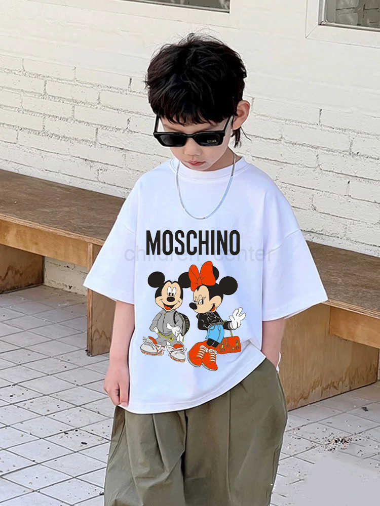 DISNEY New Kawaii Lilo Stitch Cartoon T Shirt Children Kids Stitch Cute Manga T-shirt Y2k Graphic Tshirt Girl Boy Top Tees Lilo Stitch W250711