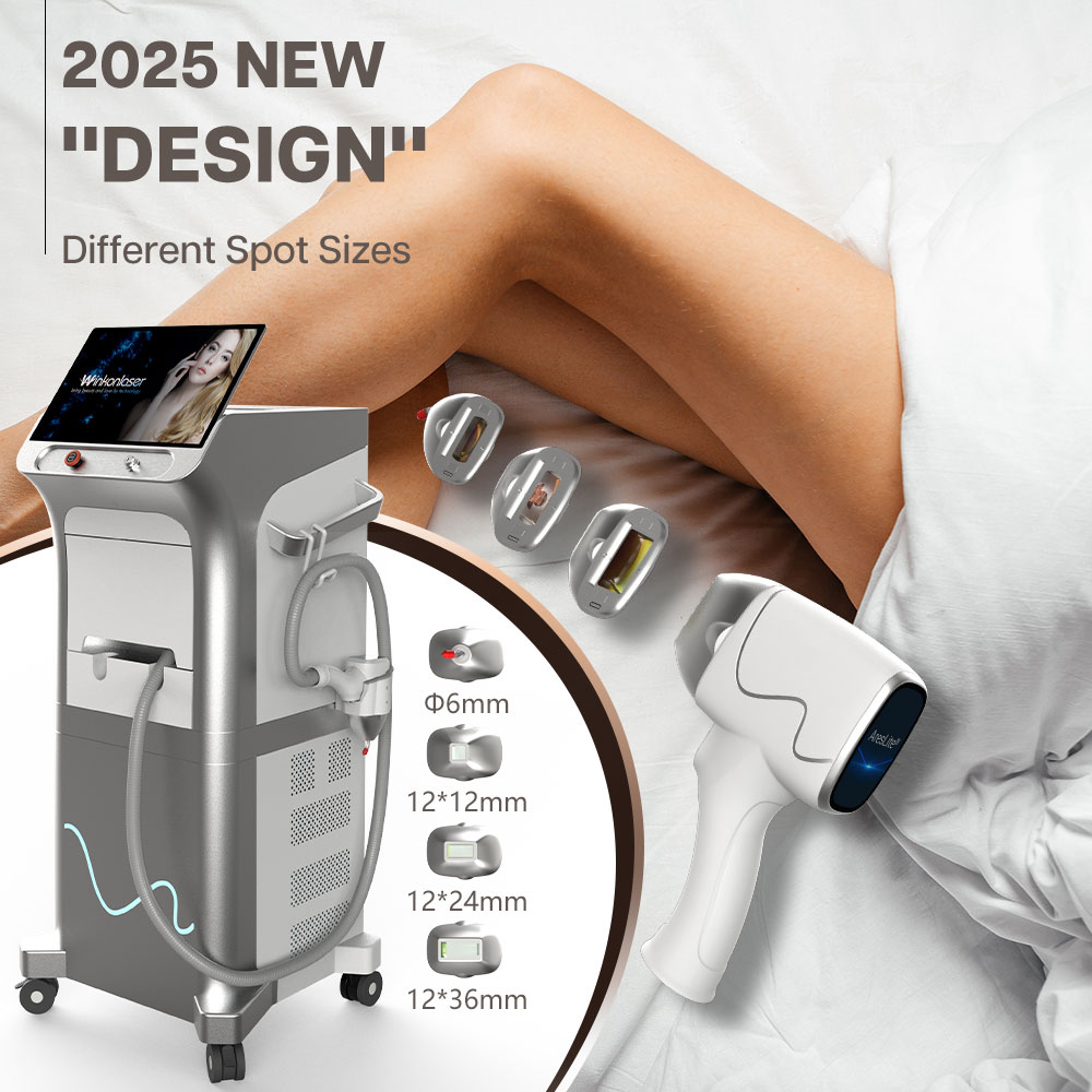 AresLite DM60 Professional 808 diode lasers hair remover beauty machine 4 Wavelengths painless skin rejuvenation