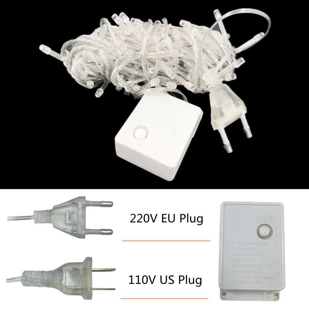 Christmas Lights 5M 10M 20M 30M 50M 100M Led String Fairy Light 8 Modes Christmas Lights For Wedding Party Holiday LightsXJ250710