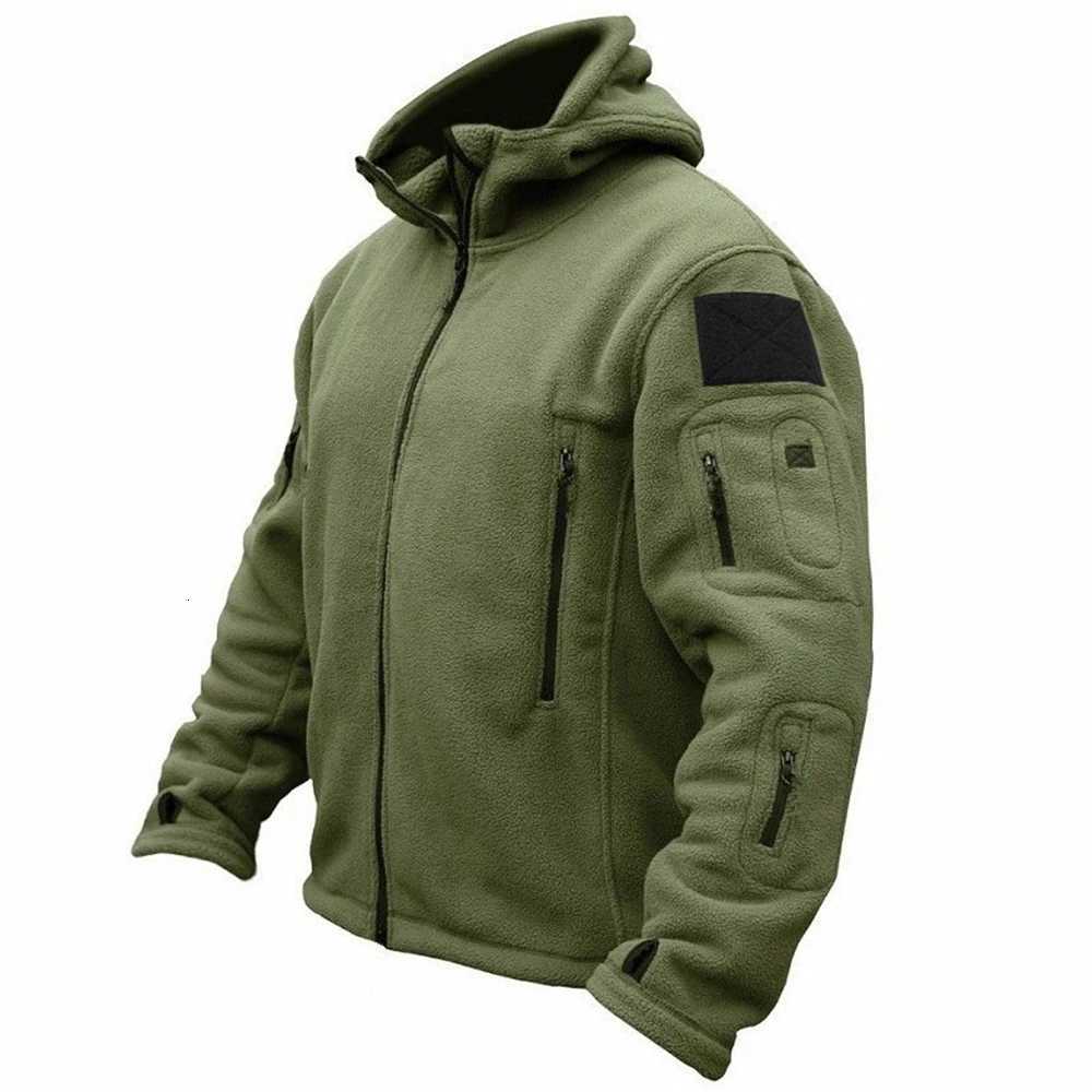 Men US Military Winter Thermal Fleece Tactical Jacket Outdoors Sports Hooded Coat Military Softshell Hiking Outdoor Army Jackets W250711