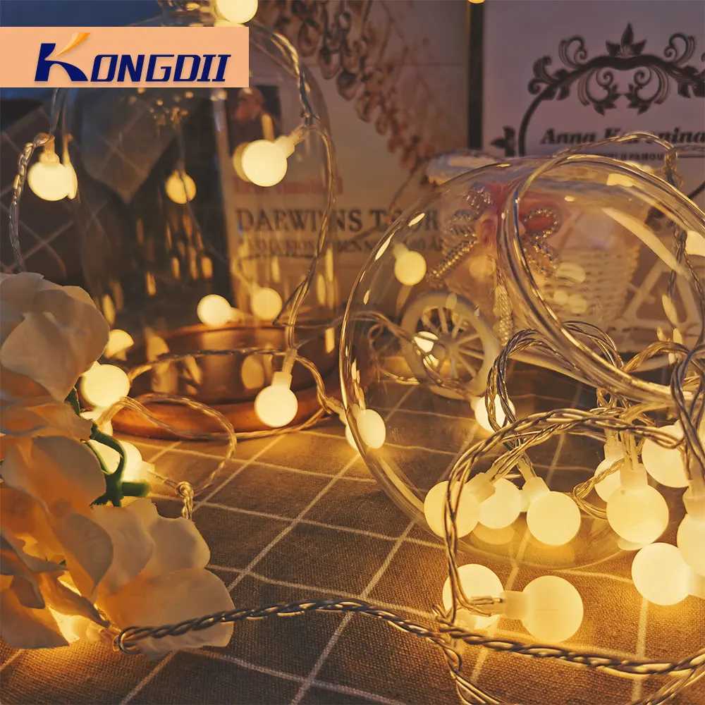 USB/Battery Power LED Ball Garland Lights Fairy String Waterproof Outdoor Lamp Birthday Holiday Wedding Party Decoration Lights XJ250710