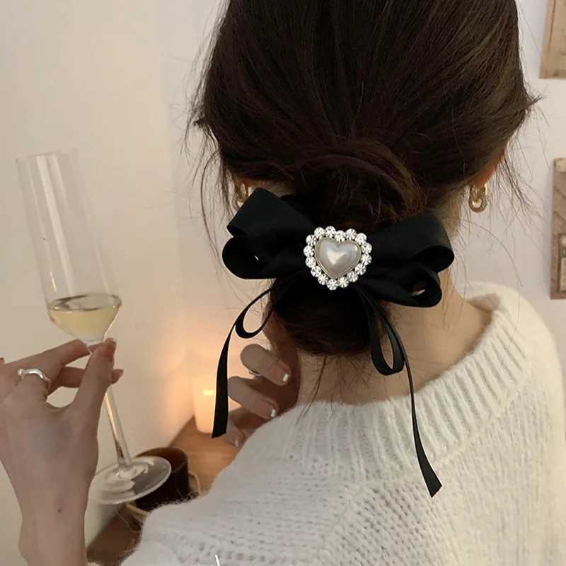 Super Fairy Love Diamond Large Intestine Hair Ring Female Temperament High-end Head Rope Net Red 2022 New Hair Accessories Y250711