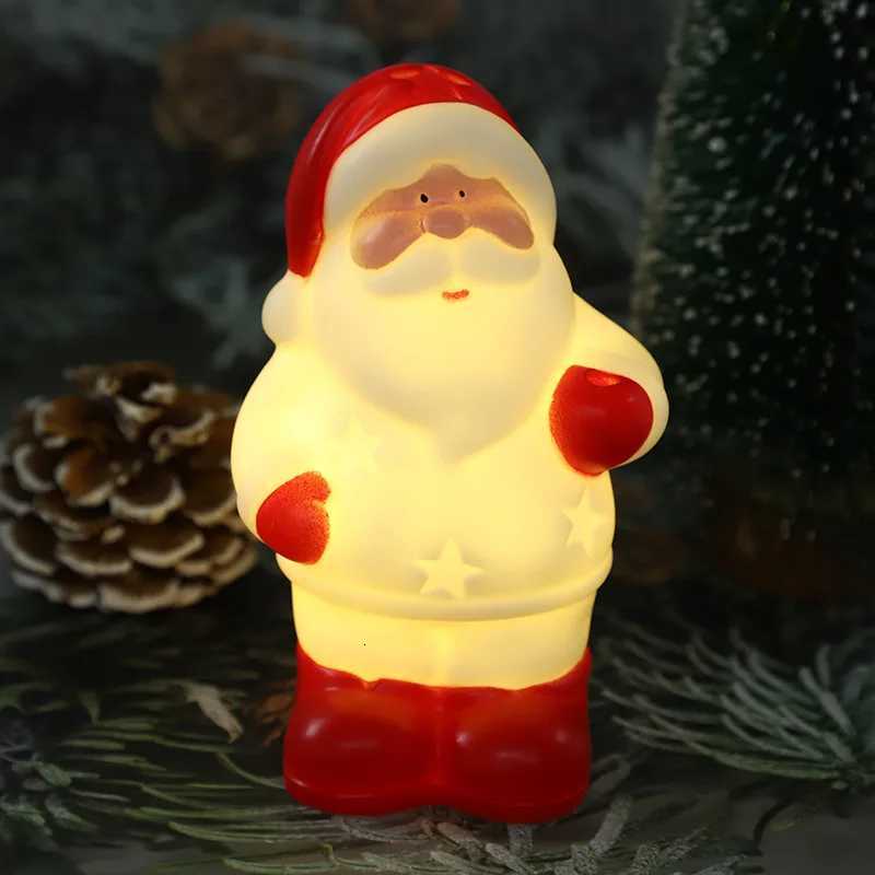 LED Christmas Night Light Cute Santa Claus Snowman Children Bedroom Bedside Ornaments For Holiday Christmas Decora Night LampXJ250710