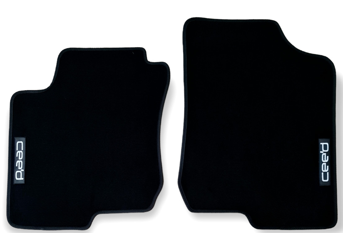 Front Car Floor Mats For Kia C'eed Velour Waterproof Carpet Rugs Auto Liners New