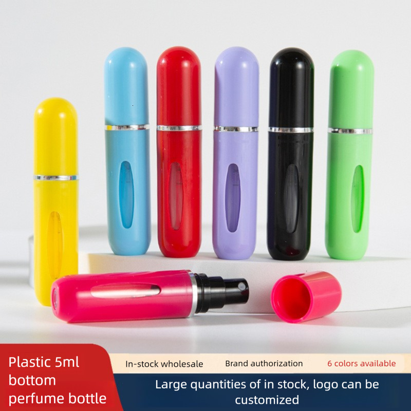 Plastic 5ml Bottom Direct Refill Sub-Bottle Self-Pump Spray Candy Color Press Flush Perfume Bottle