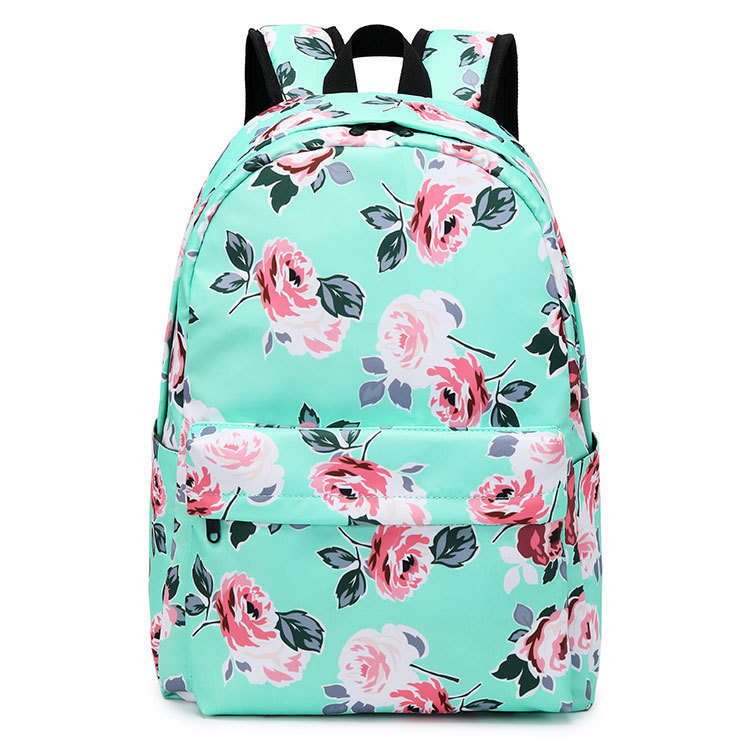OKKID kids pink flower backpack floral school bags for teenage girls book bag cute backpacks for children girl school backpack LJ201225