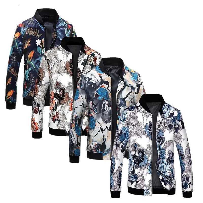 Spring New Mens Handsome Printing Mens Jacket Fashion Casual Youth Slim Sports Jacket Asian Size M-6XL W250809