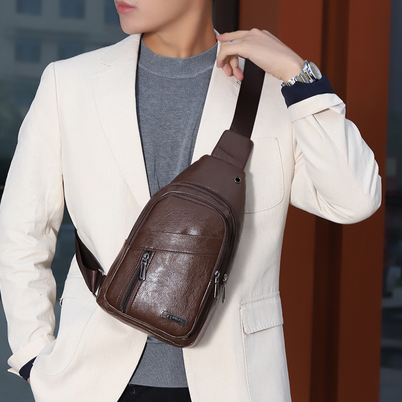 Designer Luxury bag bag Men's Chest Bag Casual Bag New Men's Chest Phone Bag Simple Versatile Shoulder Bag Lightweight PU Crossbody Small Ba