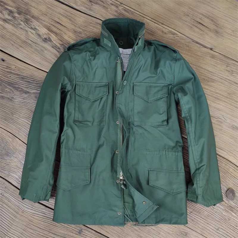 US Military M65 Field Tactical Jacket Windbreaker Mens Autumn Winter Windproof Warm Coat Detachable Cotton Liner Army Outerwear W250711