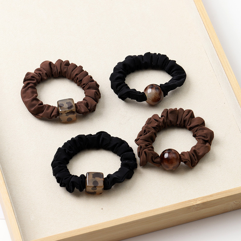 High Elasticity Simple Basic Hair Tie Fashionable Elegant Versatile Hair Band Non-Damaging Thickened High-End Feel Hair Rope Womens Hair Accessory 250
