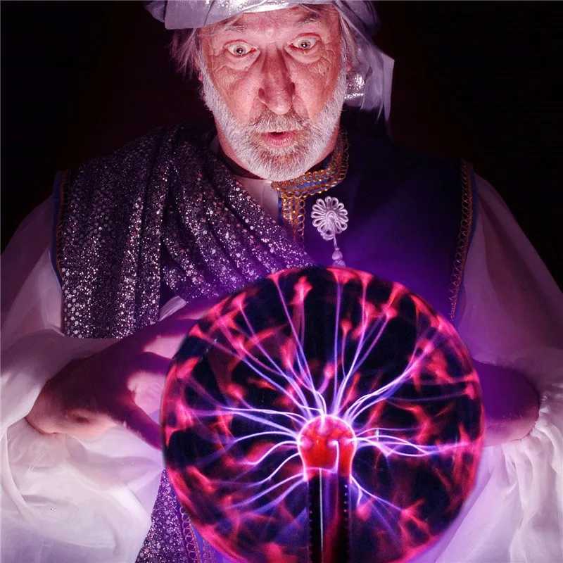 3Inch Novelty Magic Crystal Plasma Ball Touch Lamp LED Night Light Sphere Nightlight a gift for children on birthdays and Christmas decorative lightin