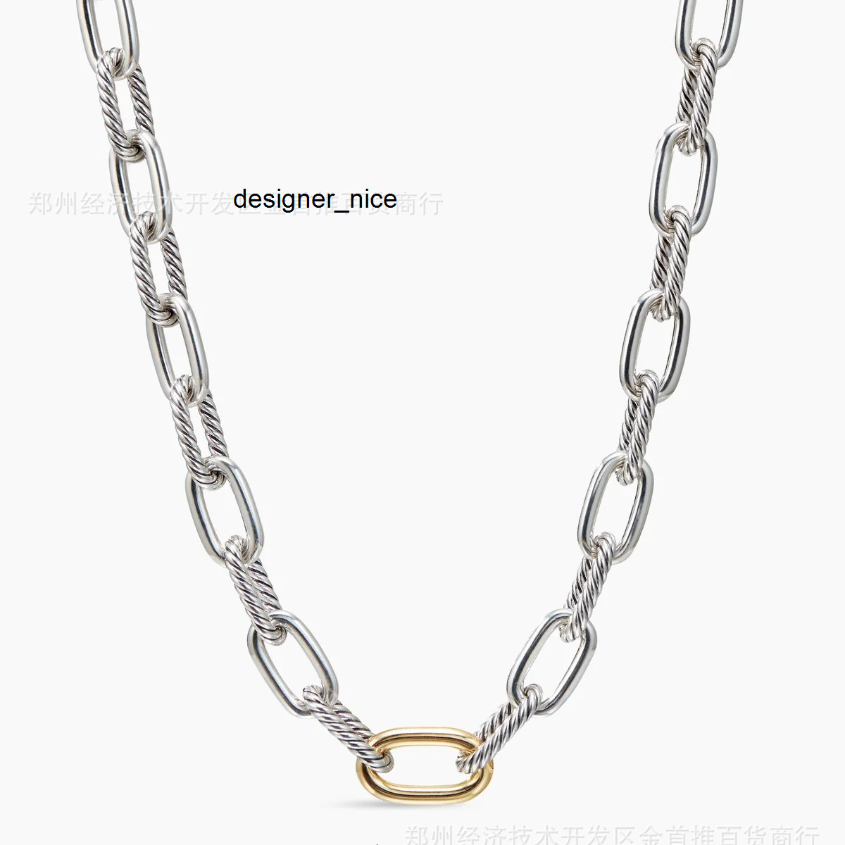 designer pendant necklaces luxury jewelry woman for men women gold silver xx color block chain necklace trendy twisted dn39 davids yurmams yurmans