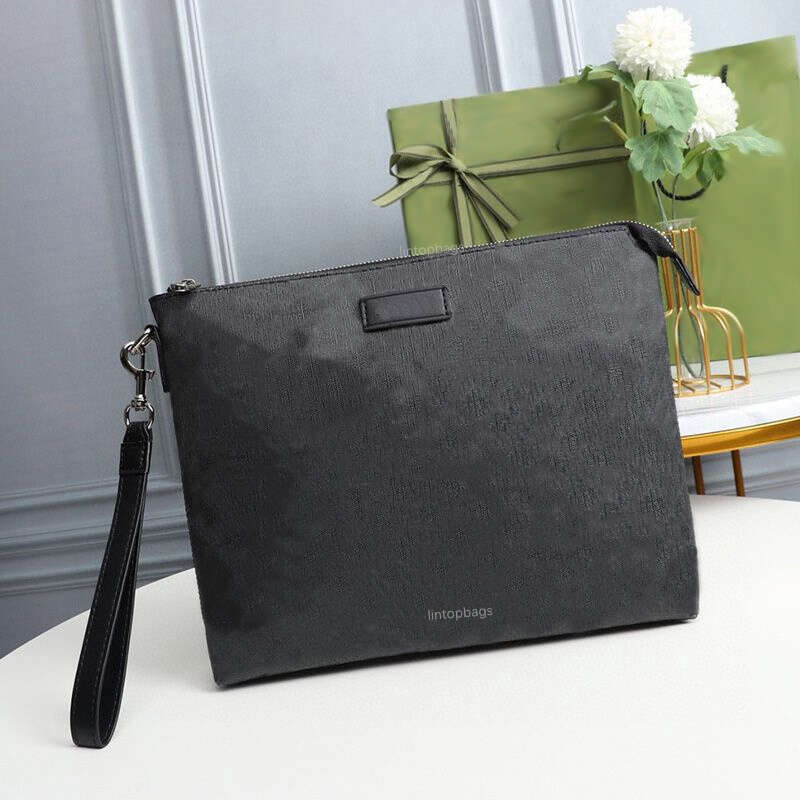 Designer bag Mens Clutch temperament Handbag Large capacity portable purse classic printed clutch bag phone bag leather small purse Card pack crossbody