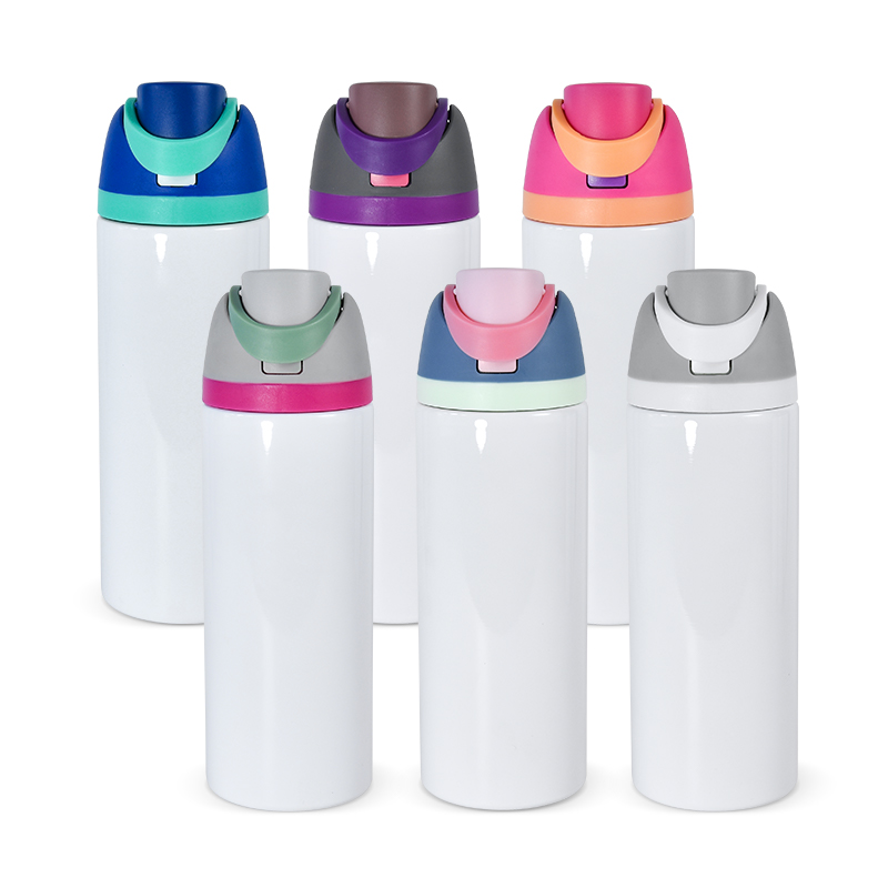 24oz sublimation straight tumbler stainless steel sports water bottle drinking tumbler outdoor camping cup vacuum insulated travel portable bottles do